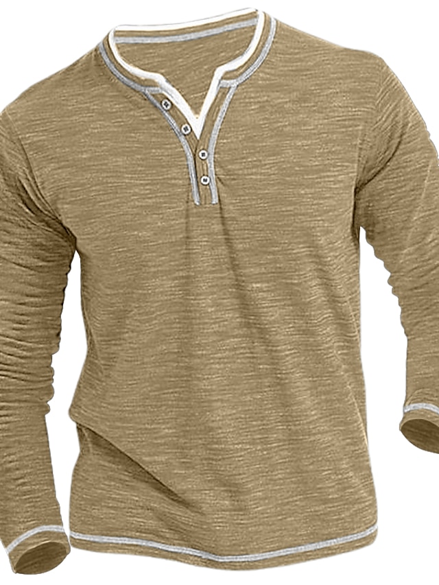  Per uomo maglietta T-shirt Maglia a maniche lunghe Liscio Con cappuccio Strada Da mare Manica lunga Lacci Abbigliamento Di tendenza Originale Essenziale