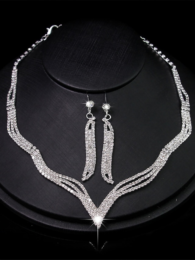  Women's necklace Elegant Wedding Geometry Jewelry Sets