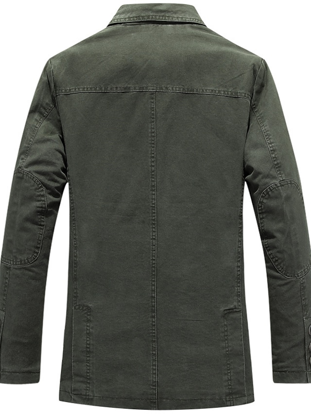 Men's Jacket Blazer Work Business Warm Wearable Formal Style Spring ...