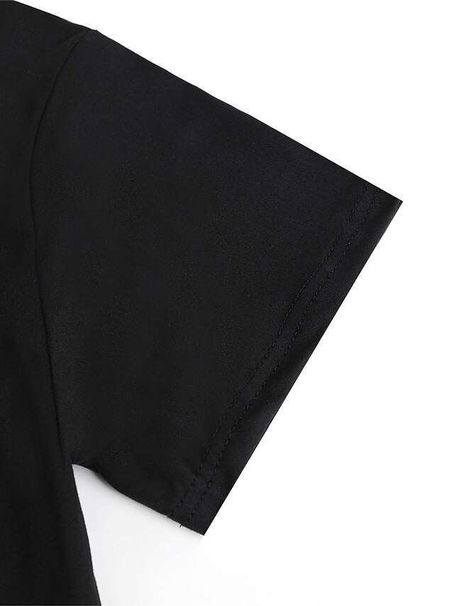 Women's T shirt Tee 100 Cotton Black White Yellow Graphic Daisy Print Short Sleeve Daily Going