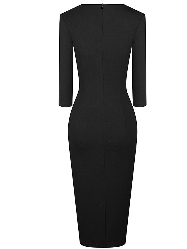 Women's Work Dress Sheath Dress Semi Formal Dress Fashion Midi Dress