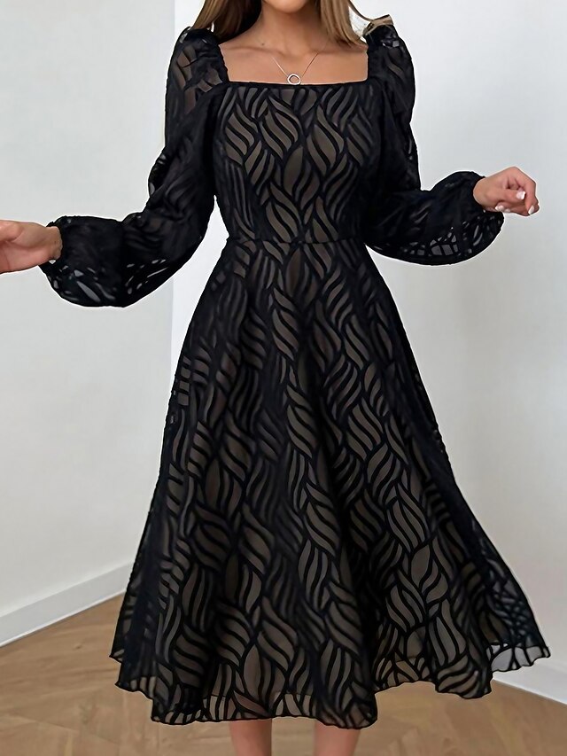 Women's Black Dress Plain Dress Tunic Dress Long Dress Maxi Dress