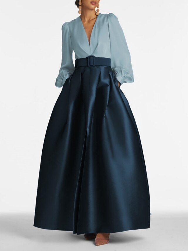 Green One Sleeve Evening Dress With Split,Gala Dress  Y5584