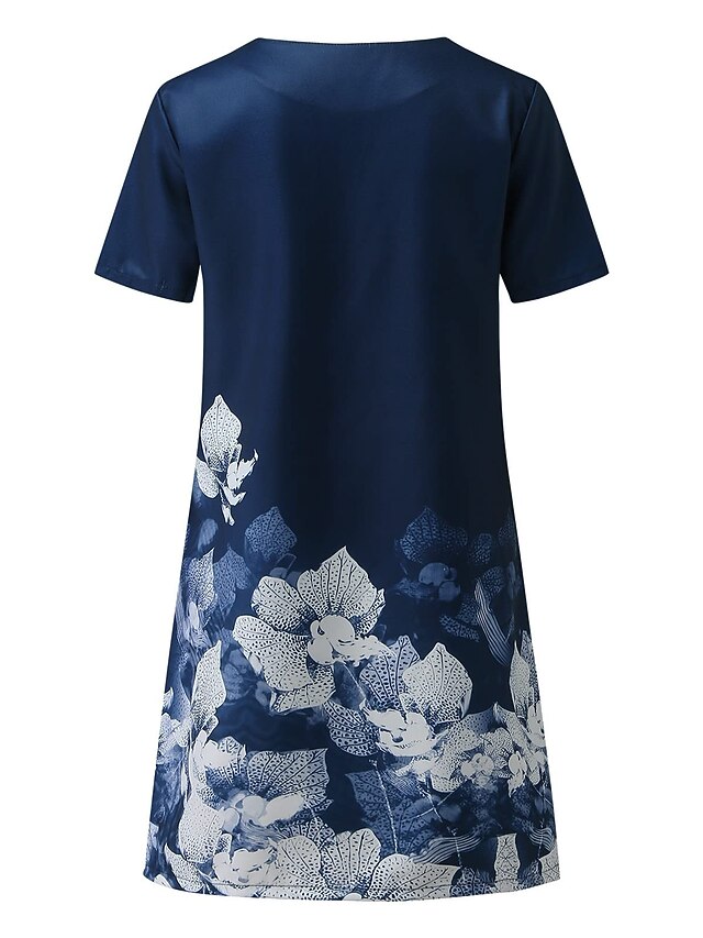 Vestiti da donna floreale a lunghezza della manica manica corta di festa, cocktail | Acquisti Online su