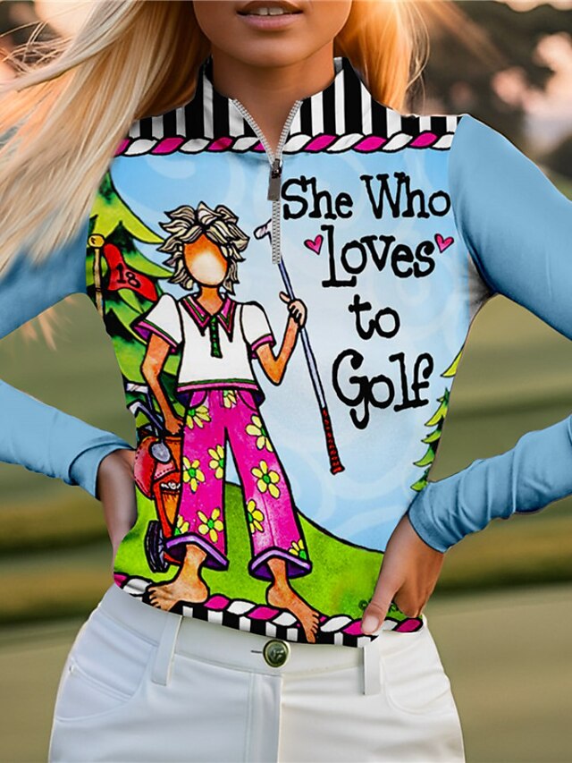 damska koszulka polo zabawna koszulka golfowa oddychająca szybkoschnąca