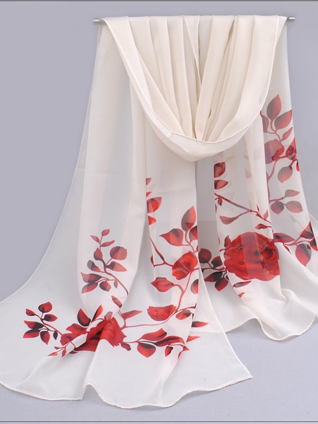  Foulard en mousseline de soie imprimé numérique pour femmes, branches et feuilles, serviette de plage rose