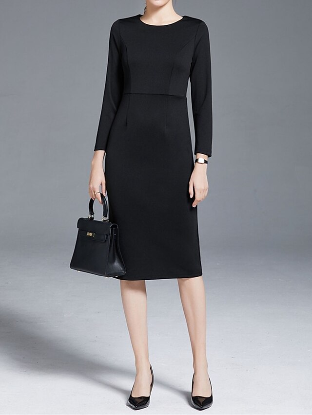 Women's Work Dress New Year's Eve Dress Sheath Dress Semi Formal Dress Winter Dress Office