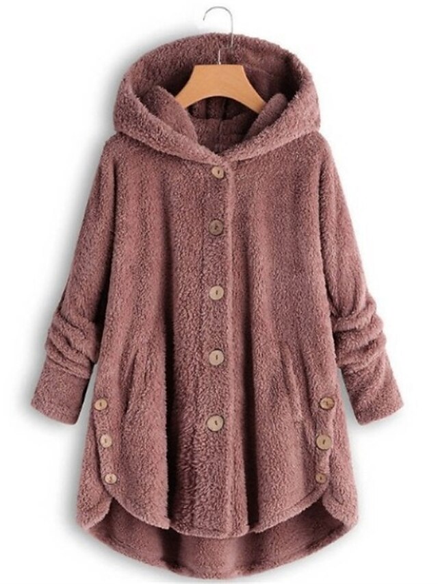 Women's Fleece Jacket Sherpa Jacket Teddy Coat Outdoor Valentine's Day ...