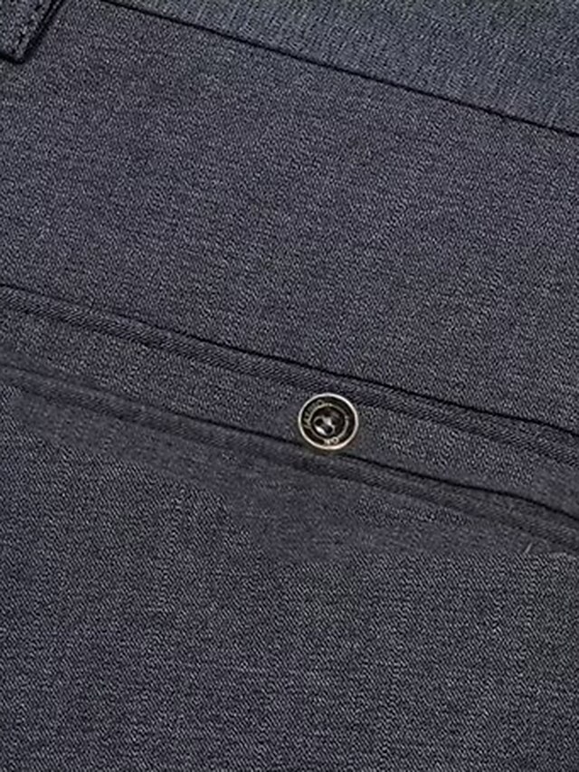 Heren Geruite Stoffen Broek Lengte Regular Fit Stretch Broek Geruit Patroon Heren Broek Heren Broek Vrijetijdsbroek Zakelijke Werkbroek Voor Heren Pantalon Herenbroeken (Color : Black, Size : L