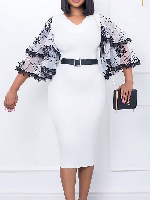 Women's Work Dress Casual Dress Black Dress Fashion Office Daily