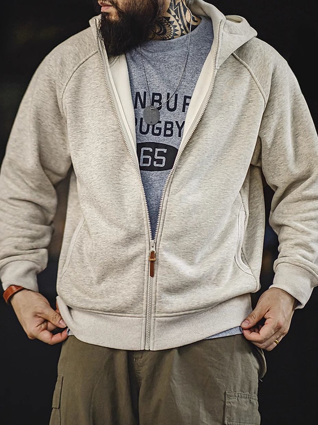 Herren Hoodie Mit Kapuze & Tasche - Dünner Sweatshirt Für Freizeit & Sport