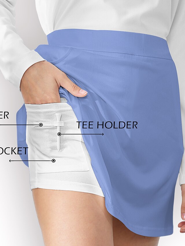 Women's Shorties Black White Sun Protection Tennis Clothing Golf Clothes main image 1