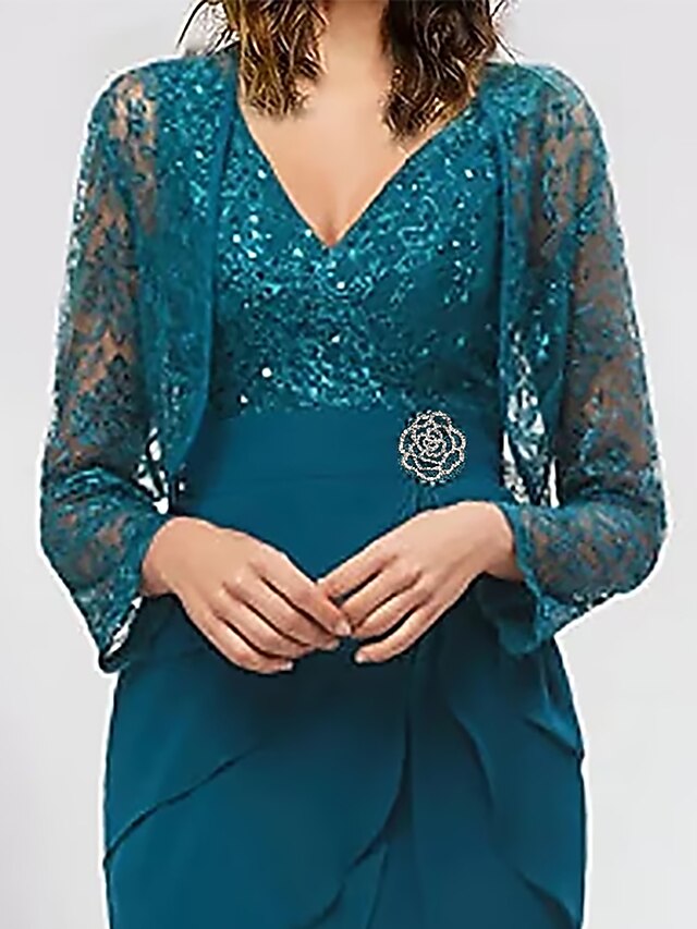 Women's Two Piece Dress Set Party Dress Lace Dress Chiffon Dress Party