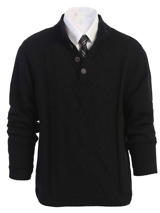 Herren Pullover Fleece Pullover Strickpullover Gedrehtes Stricken ...