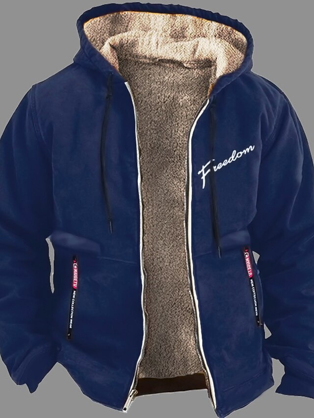 Homme Sweat Capuche Hiver Chaud Épaisse Pull Doublé Polaire Manche Longue Veste Éclair Intégral (Noir Café, 2XL