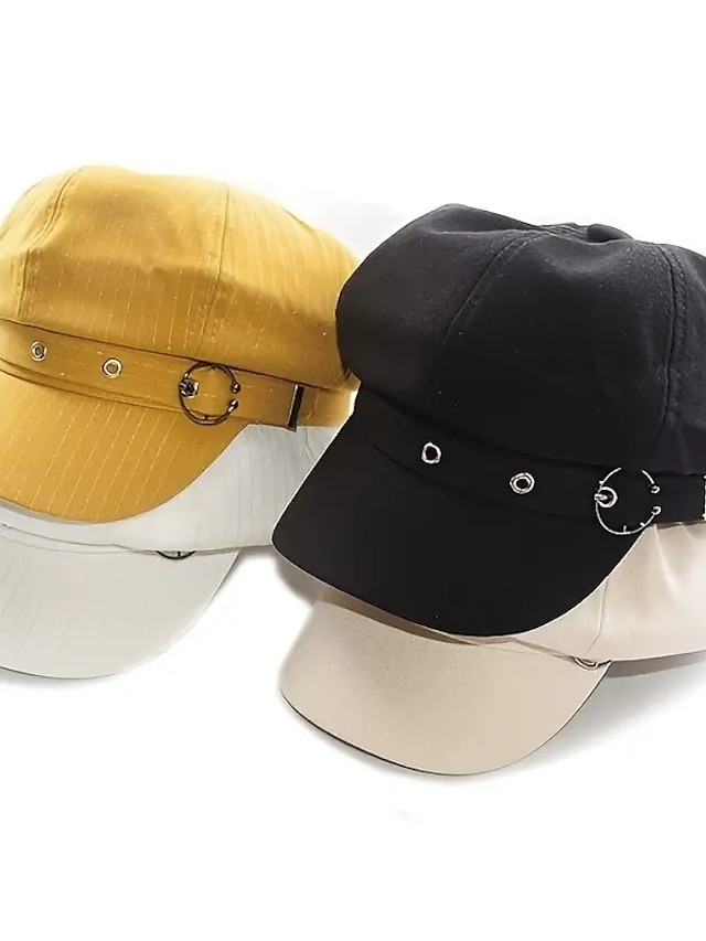  Classic Newsboy Cap Solid Color Elegant Beret Hats Vintage British Style Hat Octagonal Berets For Women Girls