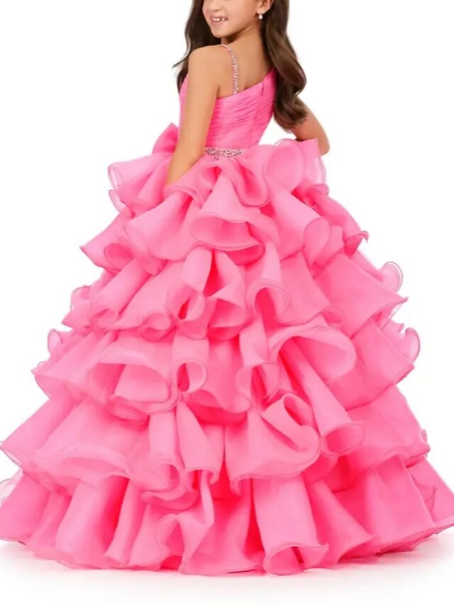 Jumpsuits Floor Length Flower Girl Dress Pageant & Performance Juniors Cute Prom Dress