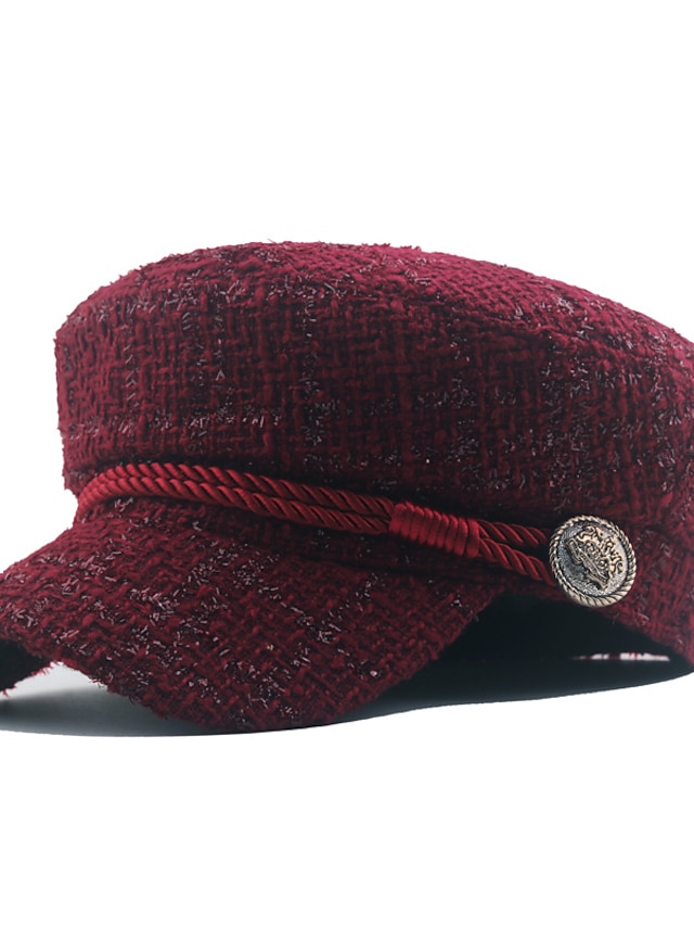  1pc Adjustable Trendy Beret Cap Retro Windproof Artist Hat