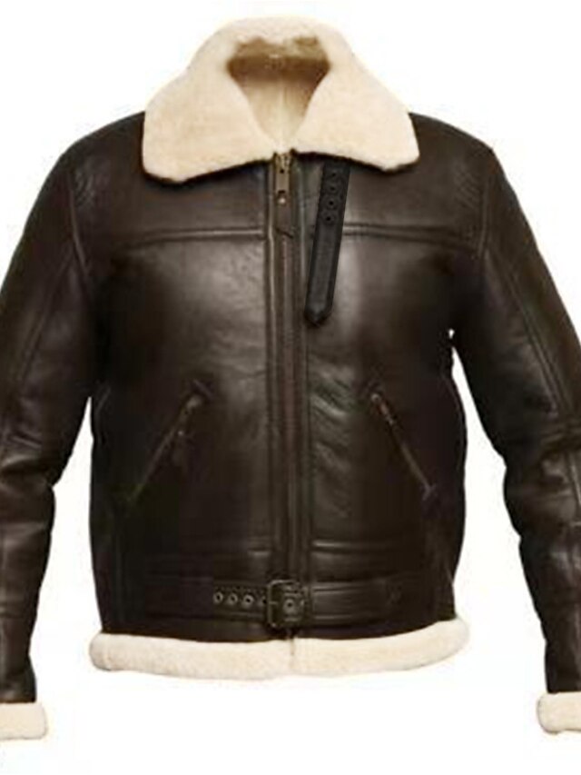 Men's Shearling Coat Winter Jacket Sherpa jacket Winter Coat Jacket ...