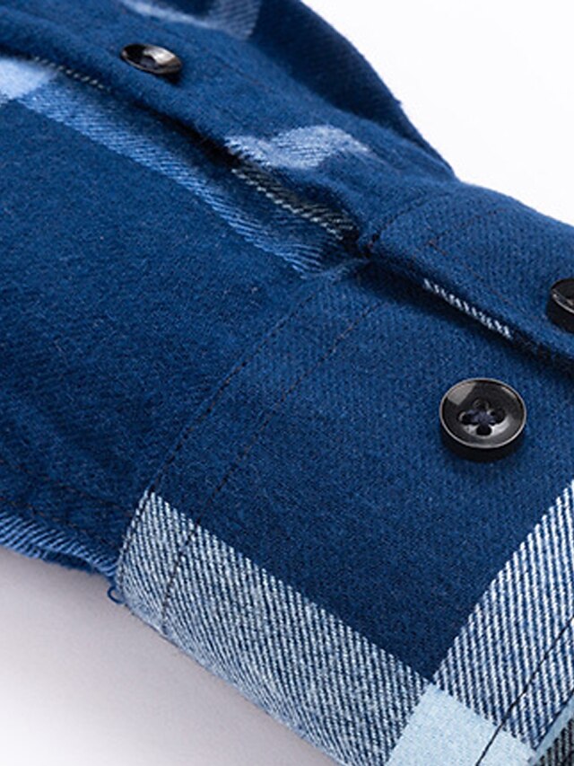 Wear Sierra Top Shelf Soft Turkish Cotton Blue & Brown Plaid Casual Friday Shirts for Men