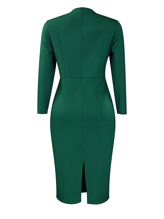 Women's Work Dress Sheath Dress Semi Formal Dress Fashion Winter Dress