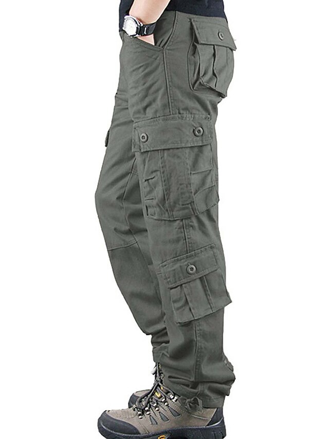 Men's Military Work Pants Hiking Cargo Pants Tactical Pants 8 Pockets ...