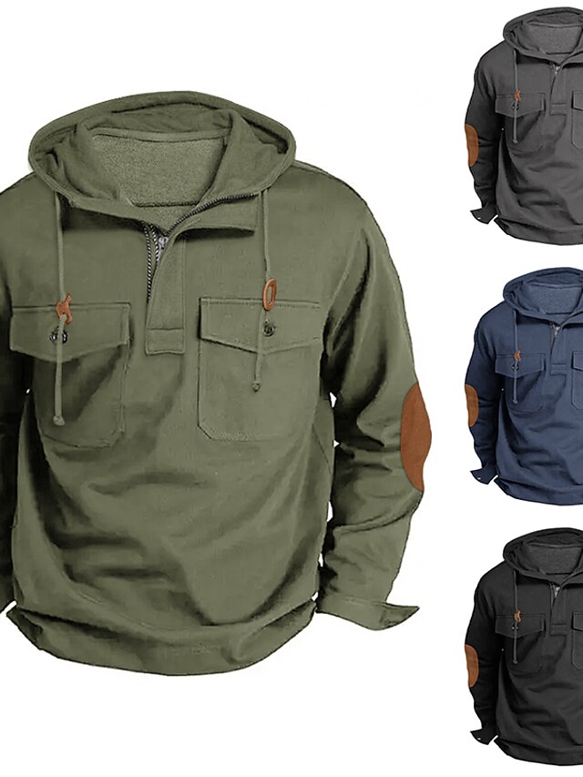 Herren Kapuzenpullover Mit Reißverschluss - Multifunktionelle Tactical Sweatshirt