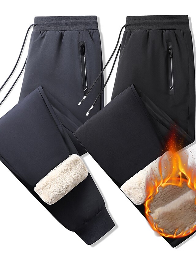 Pantalones De Chándal De Entrenamiento Atléticos Con Forro De Sherpa Cálidos Para Mujer Pantalones De Chándal De Lana XBTCLXEBCO Negro, Medianaediana | En Línea