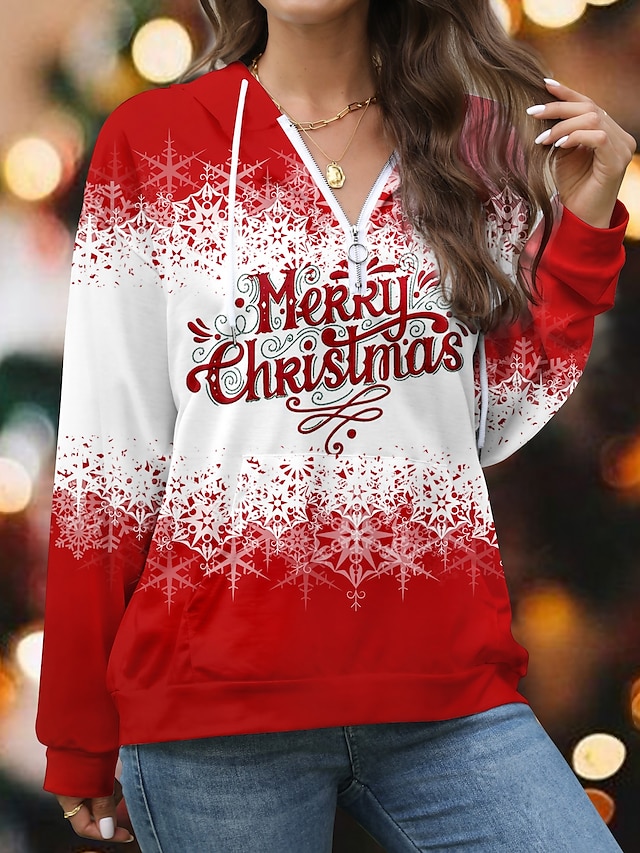 Christmas Sweatshirt Women's Zip Up Sweatshirt Designer Sweatshirt