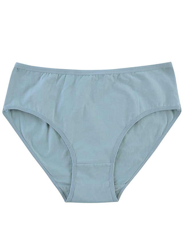  dames slips pure kleur ondergoed comfort thuis dagelijks bed katoen ademend elastische taille zomer lente thuis outfits