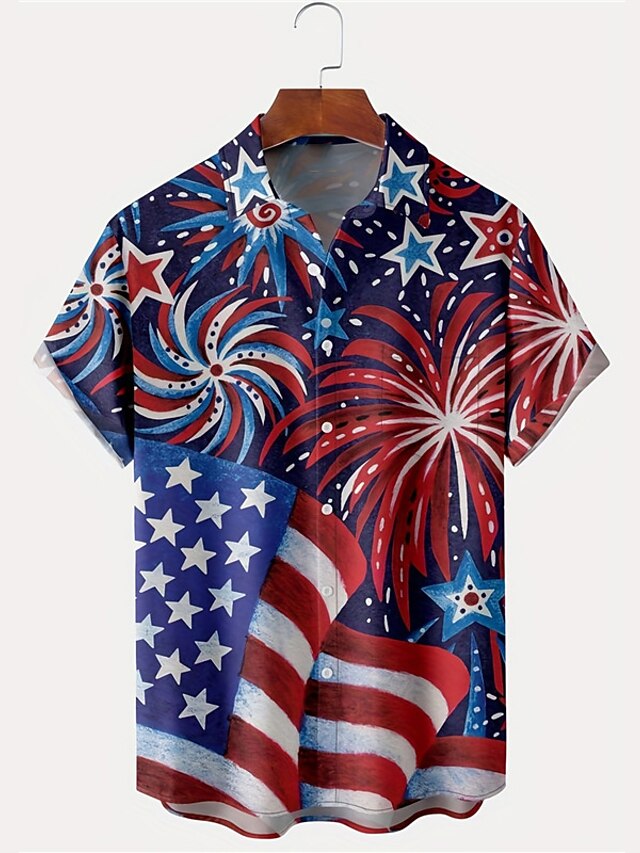 Chemise de golf pour femmes, thème de golf drapeau américain