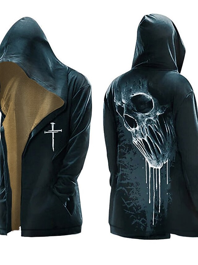 Men's Graphic Back Long Sleeve Hoodie