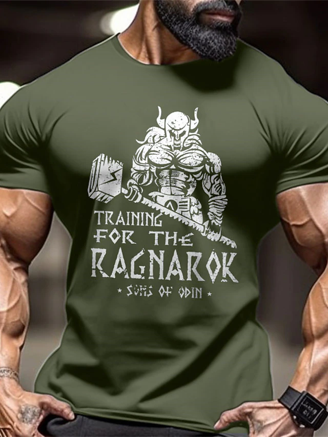 Men's Short Sleeve Training For The Ragnarok Graphic T-Shirt, Sons Of ...