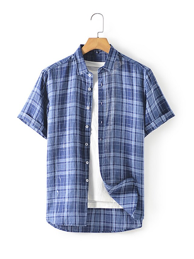 Herren Kurzarmhemd Mit Applikation | Lässiges Sommerhemd Größe XL