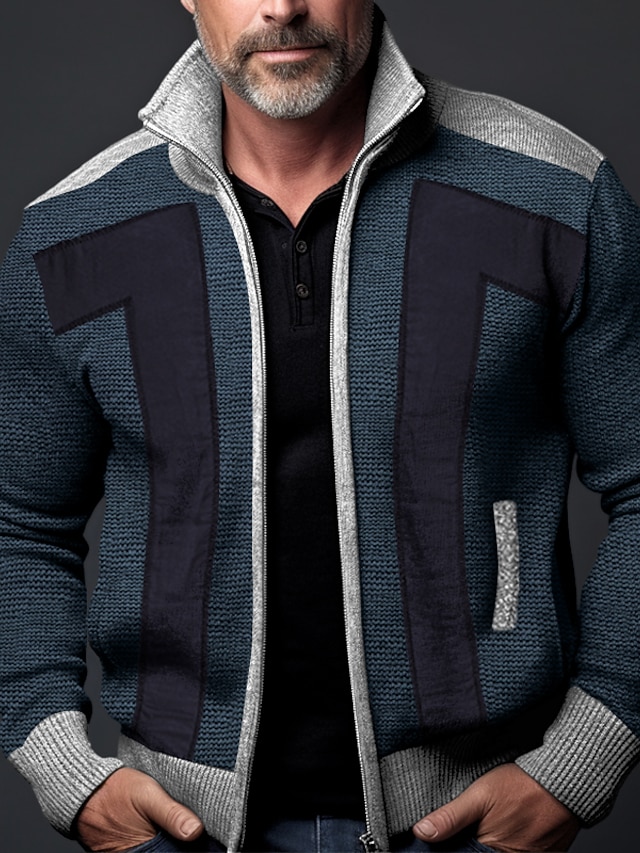 Generisch Cardigan En Tricot Pour Homme élégant Avec Boutons Pour