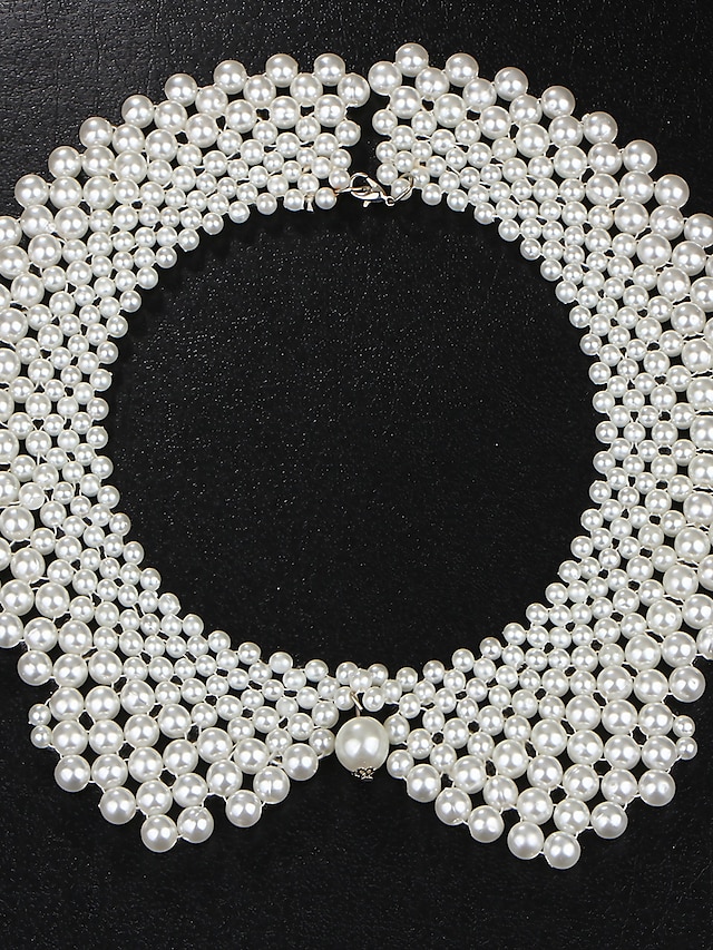  Ожерелья с подвесками Ожерелья-цепочки For Жен. Свадьба Вечерние День рождения Искусственный жемчуг Сердце Гипсофила