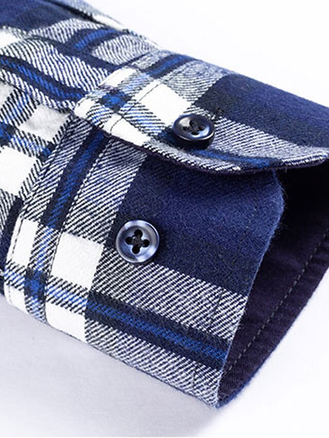Wear Sierra Top Shelf Turkish Cotton Blue Windowpane Plaid, Casual Friday Shirt for Men