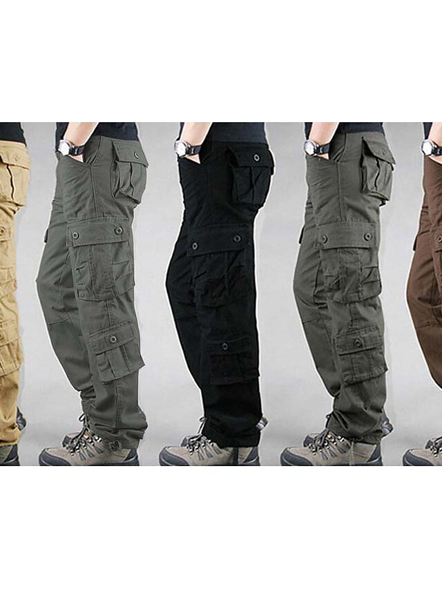 Men's Military Work Pants Hiking Cargo Pants Tactical Pants 8 Pockets ...