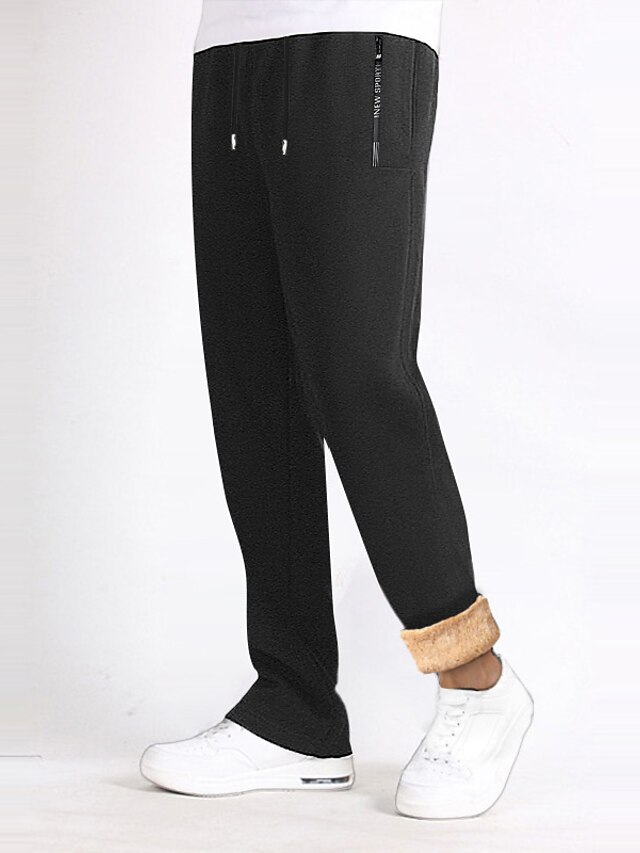 Dagegui Men's Sweatpants Solid Color Elastic Waist Straight Leg Sweatpant Casual Loose Fit Sport Pants With Pockets Navy 3xl