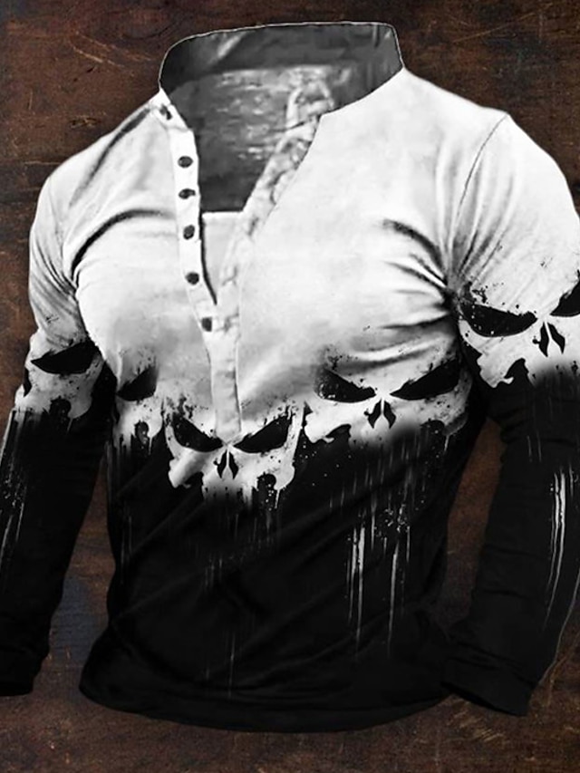 T-shirt Con Teschio Canotta Da Uomo Senza Maniche Muscle Tee - Foto 6