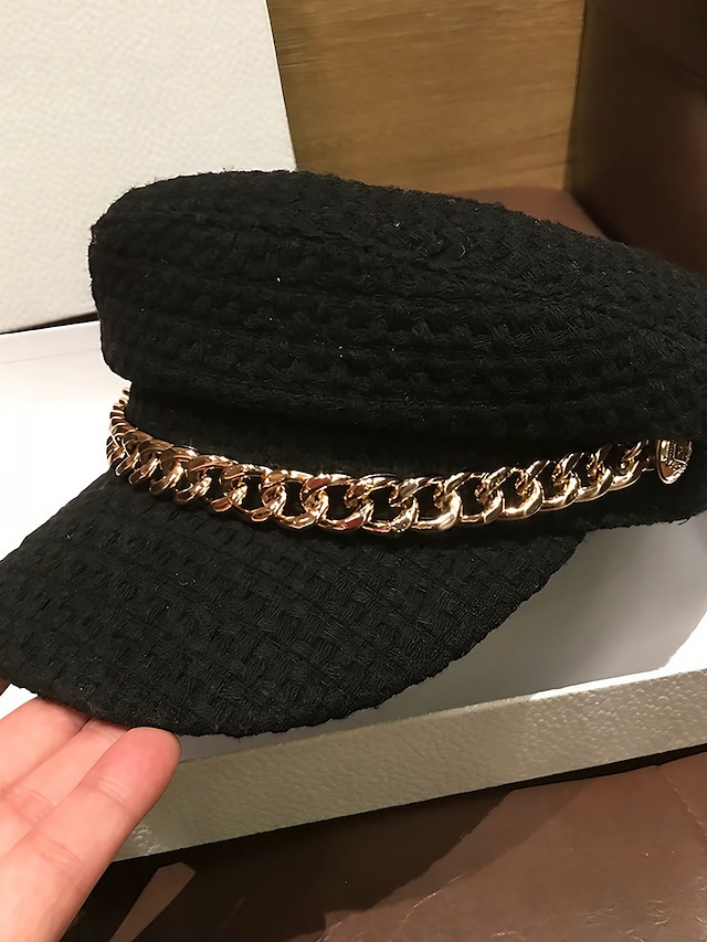  Black Khaki Beige French Style Solid Colors Berets Classic Newsboy Hat For Women Autumn & Winter Comfortable  Painter Cap
