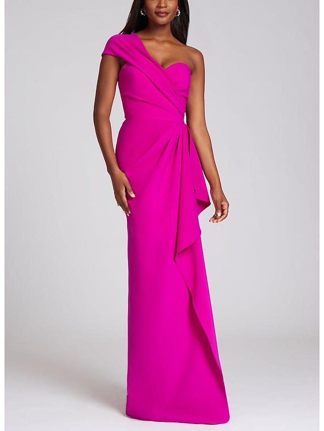 A-Line Evening Gown Elegant Dress Formal Birthday Floor Length ...