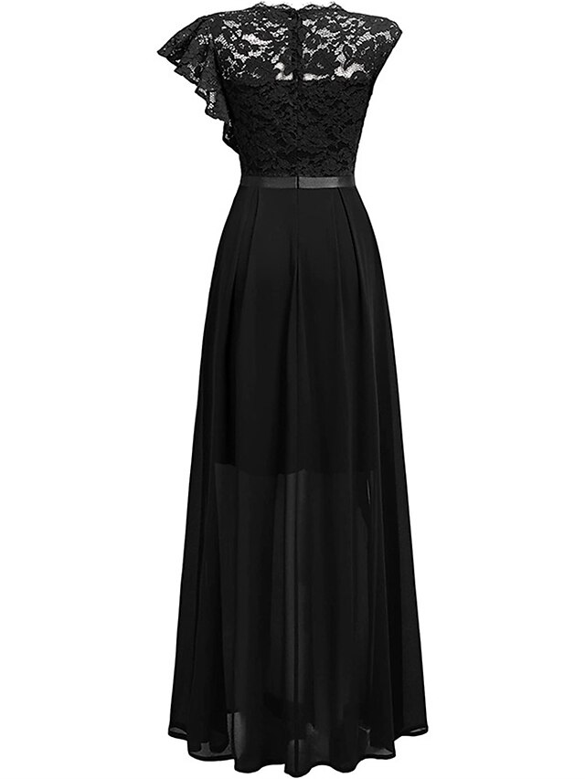 Women's Black Dress Prom Dress Party Dress Long Dress Maxi Dress Black ...