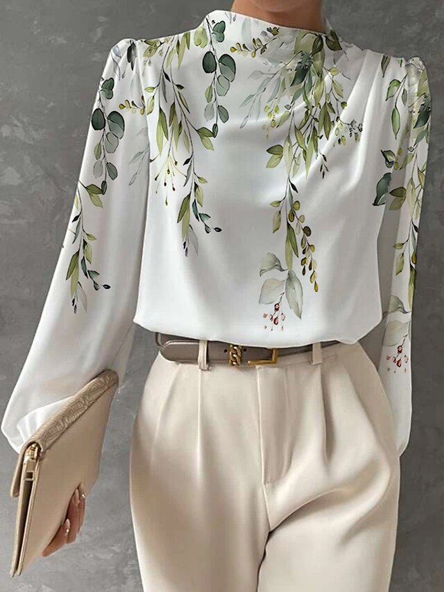 Blue Bordered Floral Print Top With Wing Sleeves