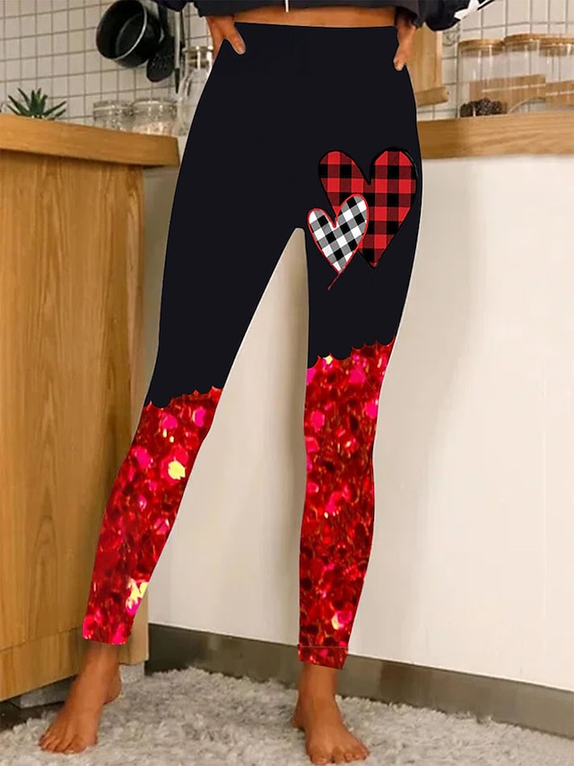  Femme Legging Polyester Cheville Noir Automne hiver
