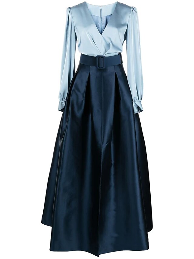 Green One Sleeve Evening Dress With Split,Gala Dress  Y5584