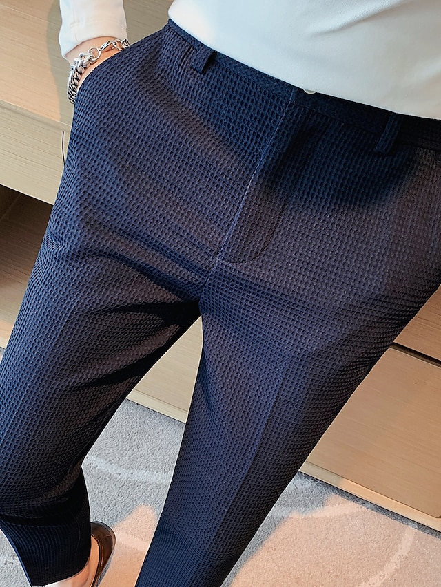 Pantalon Court Homme Plissé Décontracté Taille S - Neuf Avec étiquettes