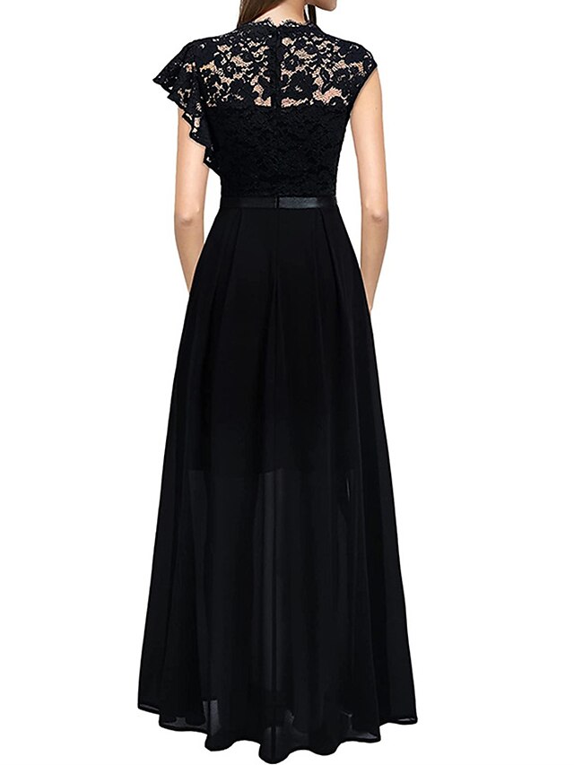 Women's Black Dress Prom Dress Party Dress Long Dress Maxi Dress Black ...