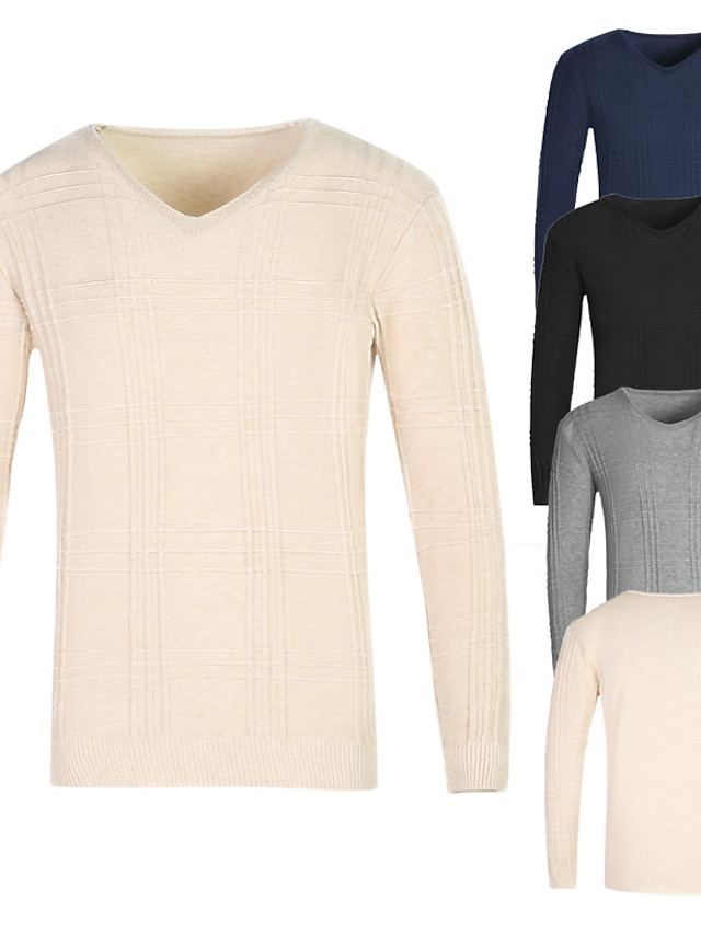 Herren Strickweste Winter - Ärmelloser Pullover Einfarbig Casual