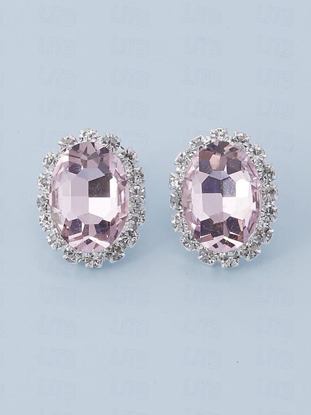  1 par Brincos Curtos For Mulheres Aniversário Festa Presente Liga Estilo vintage Moda Diamante